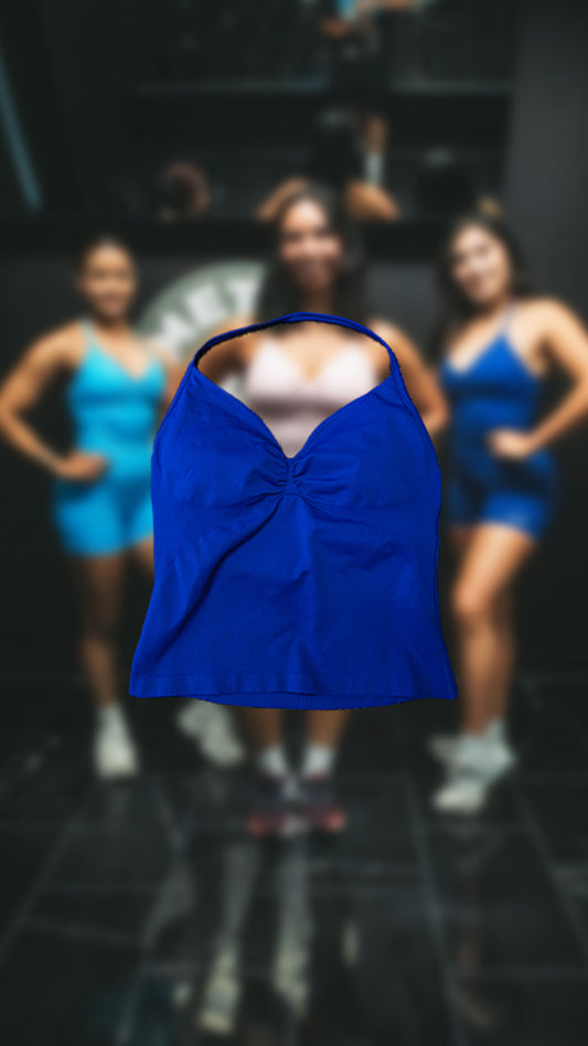 Dark Blue MKC Halter Top