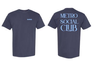 Navy Blue Metro Social Club T Shirt