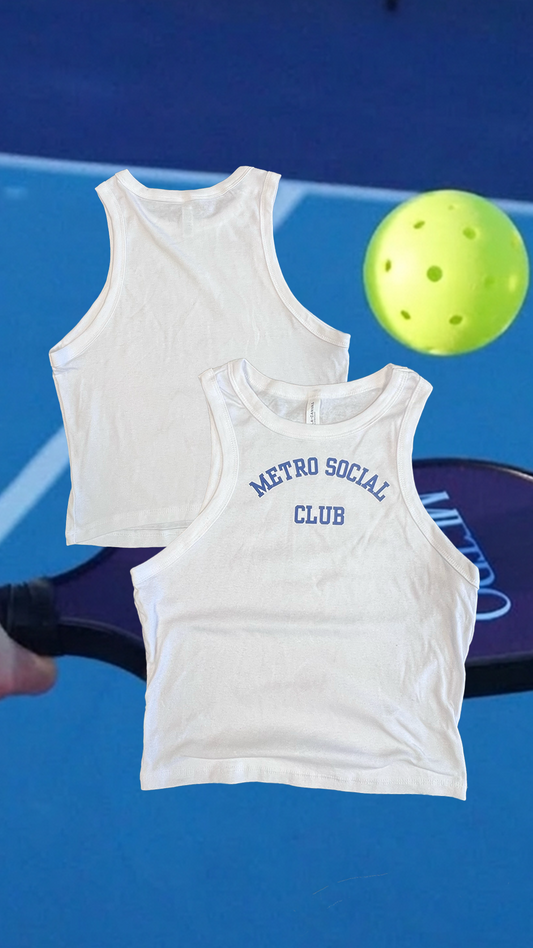 Metro Social Club: Women's Micro Rib Racer Tank
